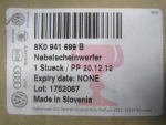 Фара противотуманная левая для Audi A4 [B8] 2007-2015, OEM 8K0941699 - вид 7 (фото)